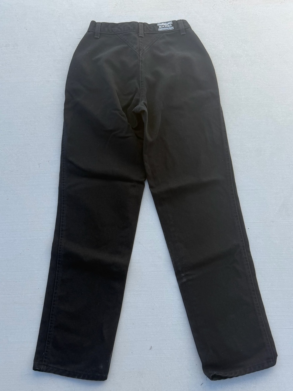 Vintage Rockies Mountains Jean Black High Rise‎ Mom Jean Size 28 7 100% Cotton